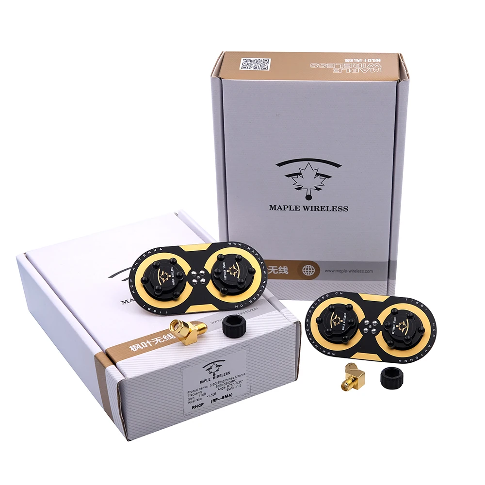 Maple Wireless Updated 11dBi Circularly Polarized Maple Leaf Antenna SMA EV200D Fatshark SKYZONE 5500-5800MHz FPV RC Drones
