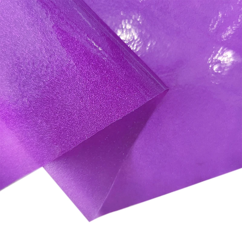 Translucent Ultra Thin PVC Vinyl Fabric Solid Synthetic Leather Sheet for DIY Hair Bow Craft Supplies Home Decoration 30*135CM