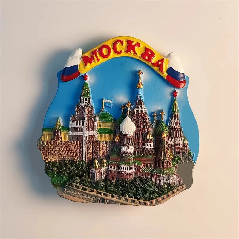 Фото Vali Ascension Church, Москва, Россия, ручная роспись, 3D магниты на холодильник, туристические сувениры, магнитные наклейки на холодильник №3