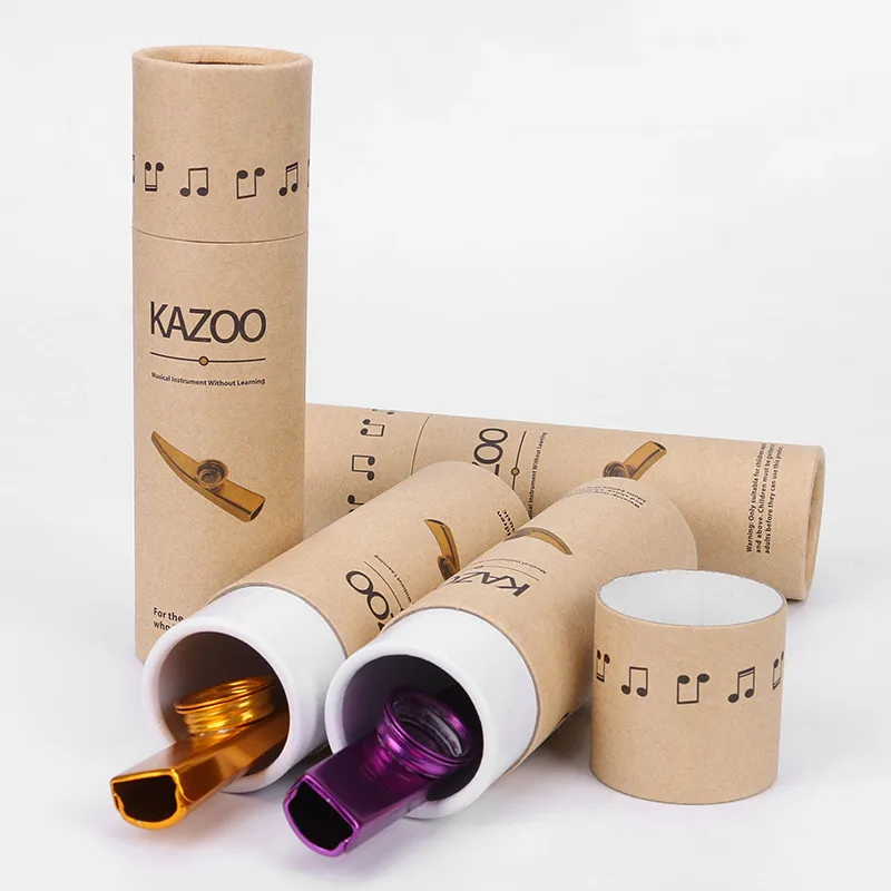 1pcs Kazoo Box Metal Kazoo Paper Storage Holder for Mouth Blowing Musical Instrument Accessories Organizer