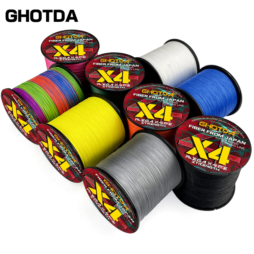 

Леска плетеная рыболовная из ПЭ, 1000-4,8 кг, 10 цветов, 36,8 м