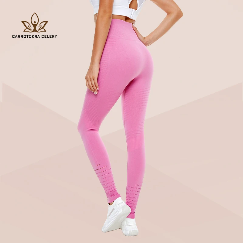 Summer GYM Mesh Breathable High Waist Tight Leggings Yoga Pants Women's Peach Hip Fitness Pants Hip Lift Running Sports Pants