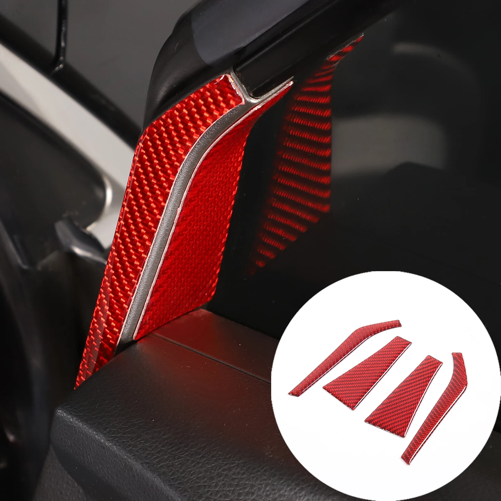 

For Subaru Forester 2013-2018 Soft Carbon Fiber Car A-Pillar Door Inner Triangle Trim Glass Sticker Auto Interior Accessories