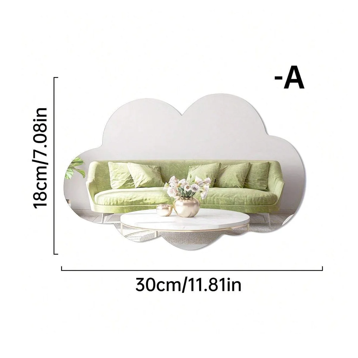 

Зеркальные наклейки на стену облака YanTin для детской