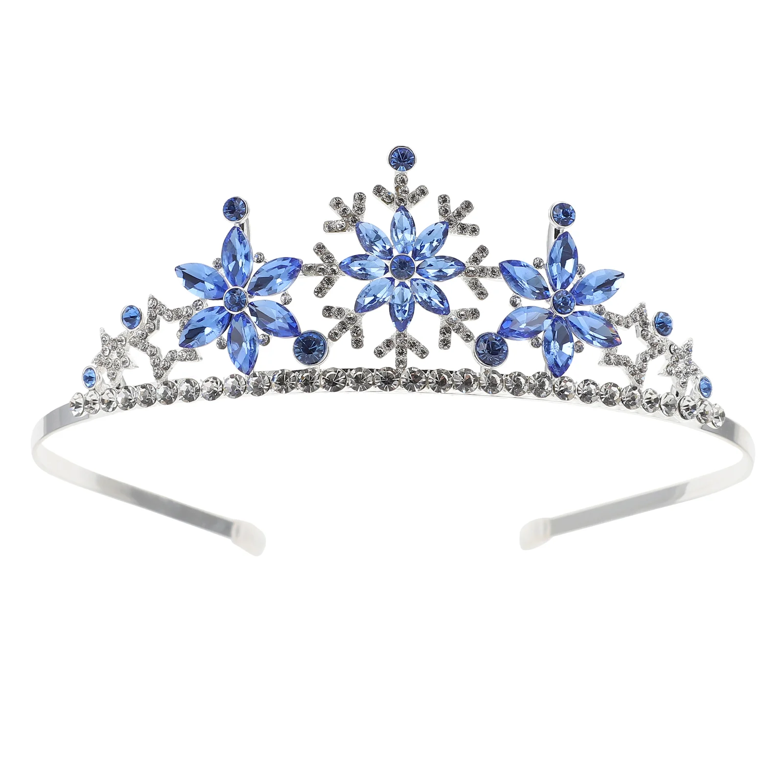 

Children's Crown Headband Hairband Chic Headdress Snowflake Hair Accessories For Brides Party Kids Fashion