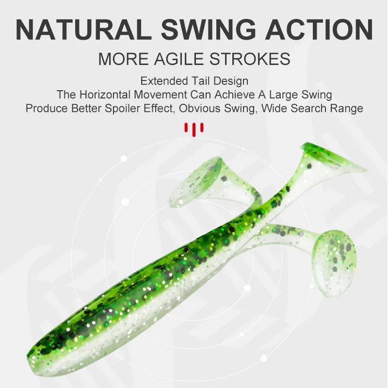 Фото Приманка для рыбалки EIGHT Claw Easy Shiner Shad черная приманка для рыбалки 50 мм 70 мм 90 мм весло хвост плавающая приманка джиг-Воблеры №3