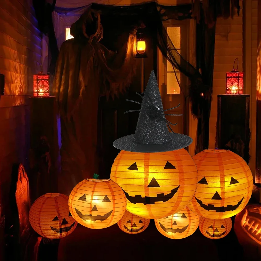 12/2/8 дюймов многоразмерный бумажный светильник для Хэллоуина