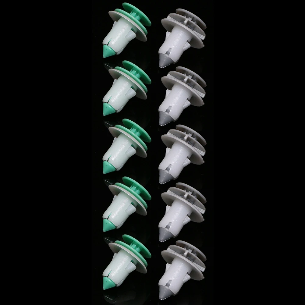 10 шт. клипсы для внутренней отделки панели s фиксаторы двери автомобиля зеленые