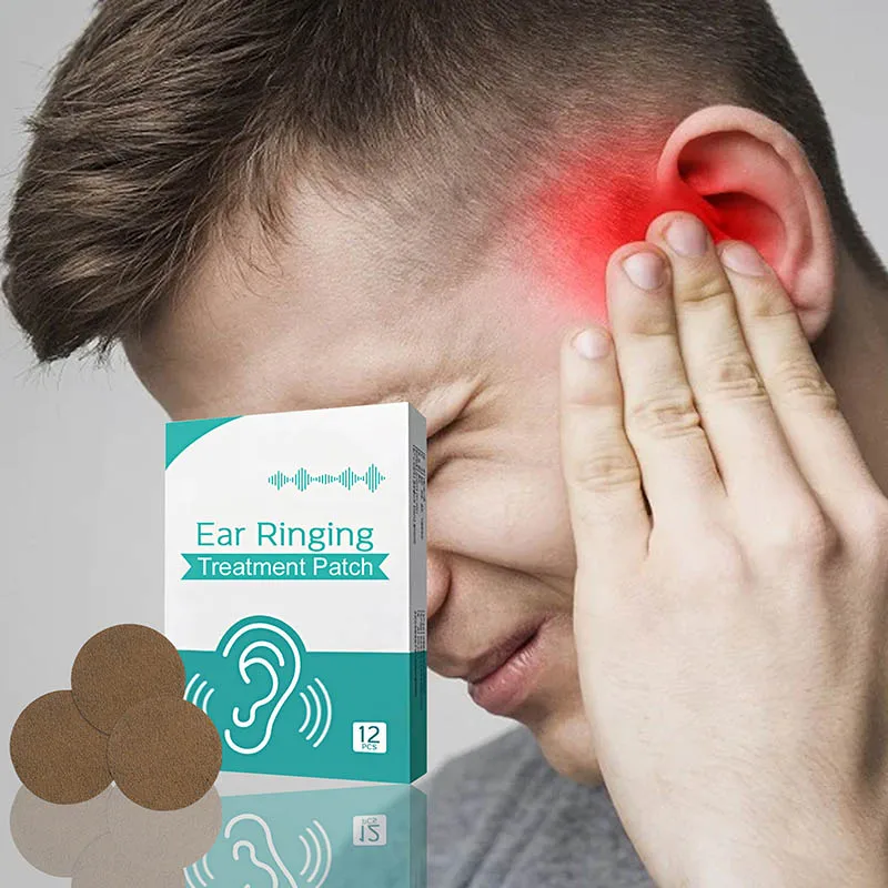 

12 Pcs Ear Tinnitus Symptoms Ringing Relief Treatment Tinnitus Ear Patch Ear Pain Protect Improves Patch Ear Health Care