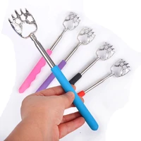 1pc stainless steel retractable multi size multi color tickle can scratch the back tickle metal light massager handicrafts