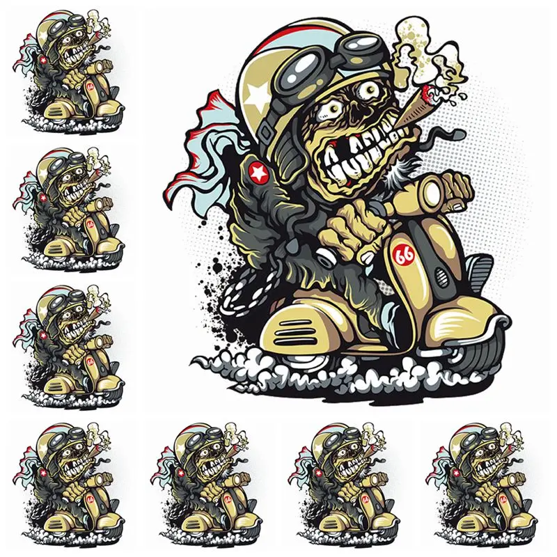 10 шт./лот хиппи спортивные термоклейкие нашивки для одежды наклейки в стиле панк