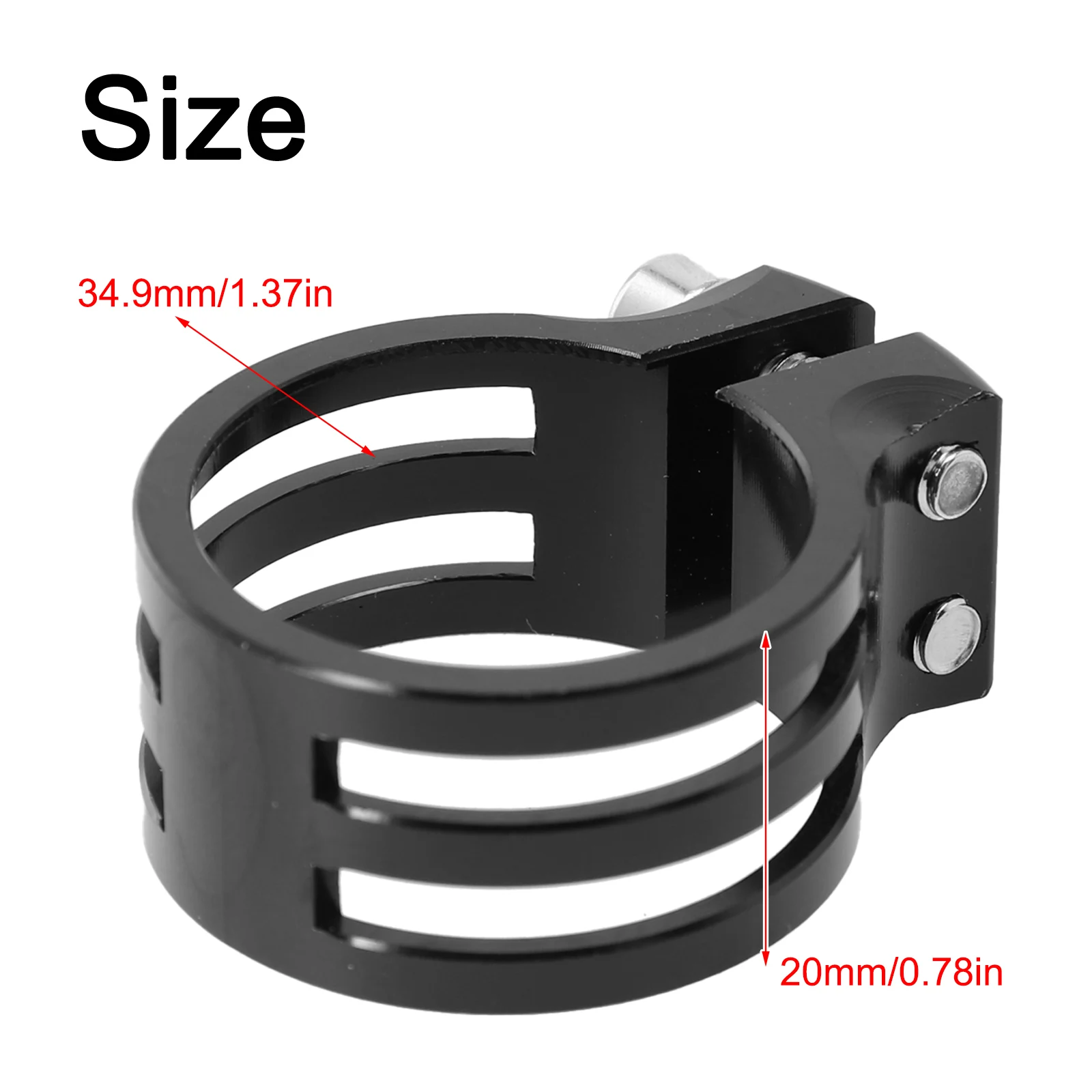 

Tool Seatpost Clamp Garden Indoor 49*39*20mm About 22g Accessories Aluminum Alloy Black Light Parts Replacement