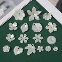 morning glory imitation pearl texture flower pendant bead flower japanese cute clothing sewing jewelry handmade diy accessories