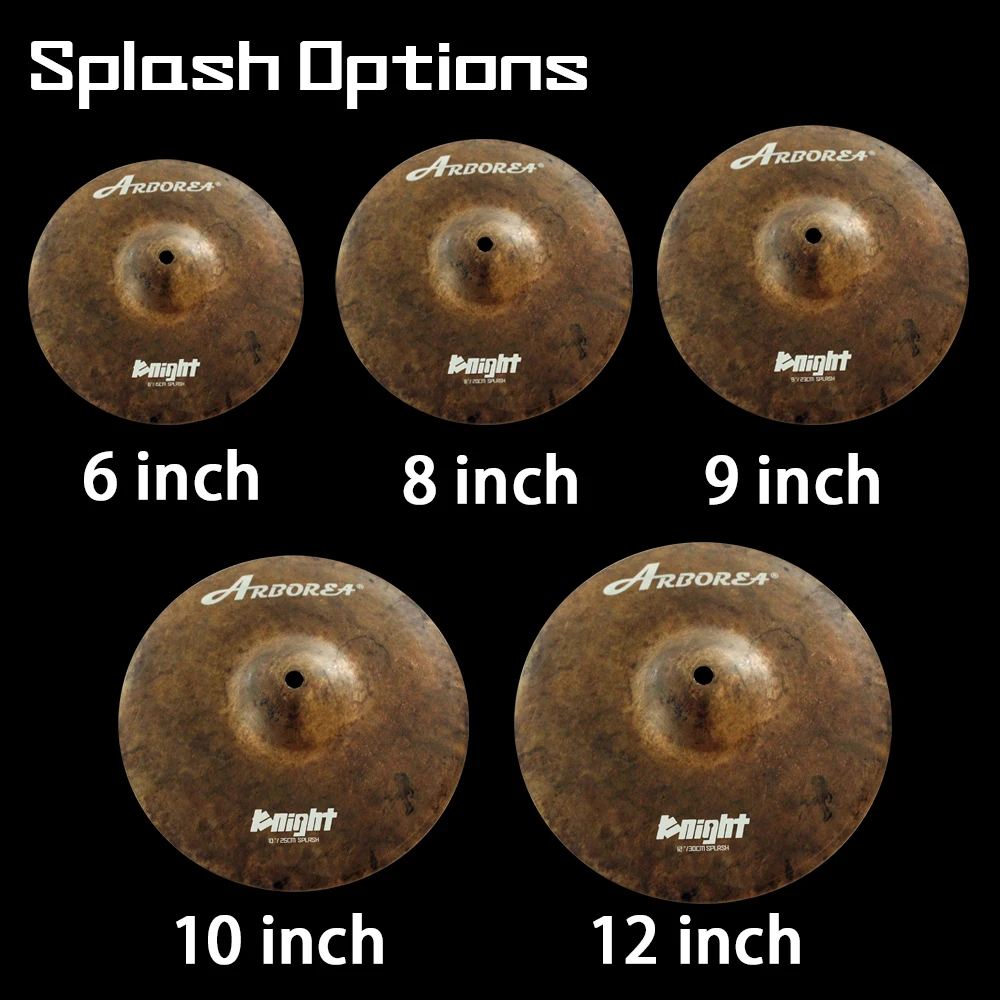 Тарелка Arborea Splash серия Knight 6/8/9/10/12 дюймов ручная B20 бронзовая тарелка для