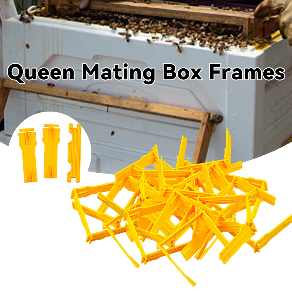 

50 PCS Queen Mating Box Frames Mini Nuc Beehive Frame Beekeeeping Beehive Frame For Queen Bee Tools