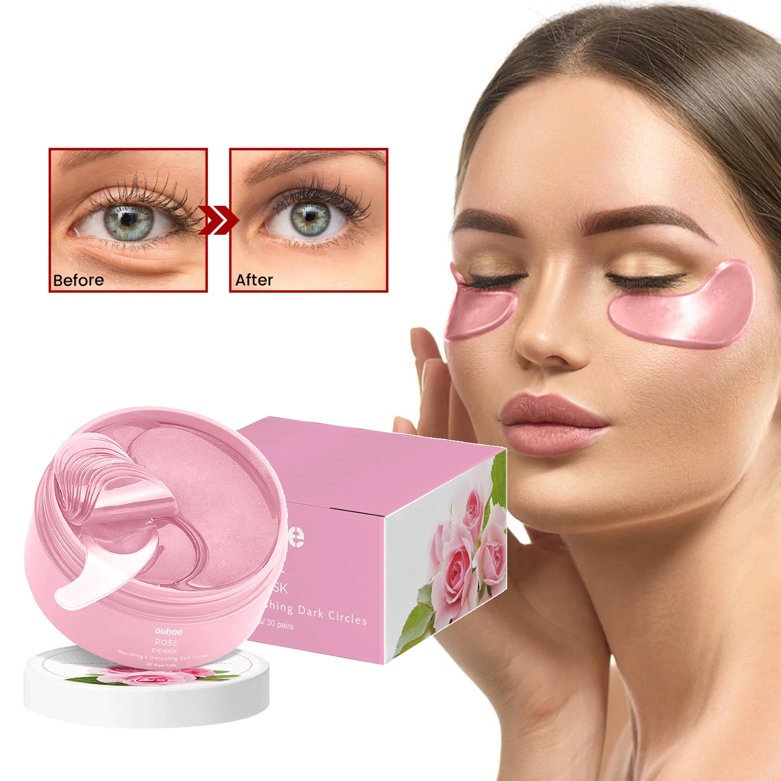 

Anti Wrinkle Eyes Patches Remove Dark Circles Anti Aging Puffiness Reduce Eyes Bags Fade Fine Lines Lifting Tightening Eye Mask