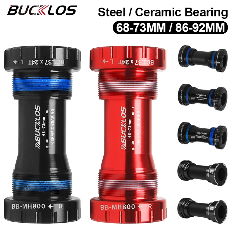 Каретка для велосипеда BUCKLOS 24 мм BB68/73 BB86/92 BB сталь/керамический подшипник горный