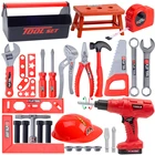 Набор инструментов для детей, инструменты для моделирования и ремонта, электрическая дрель комплект отверток для ремонта, набор игрушек для детей, подарок