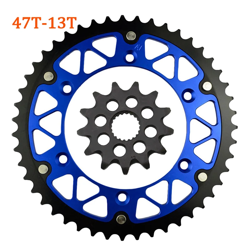 Запчасти для мотоциклов 520 45T-52T 13T передняя и задняя звездочка YAMAHA YZ125 WR250 YZ250 YZ250F