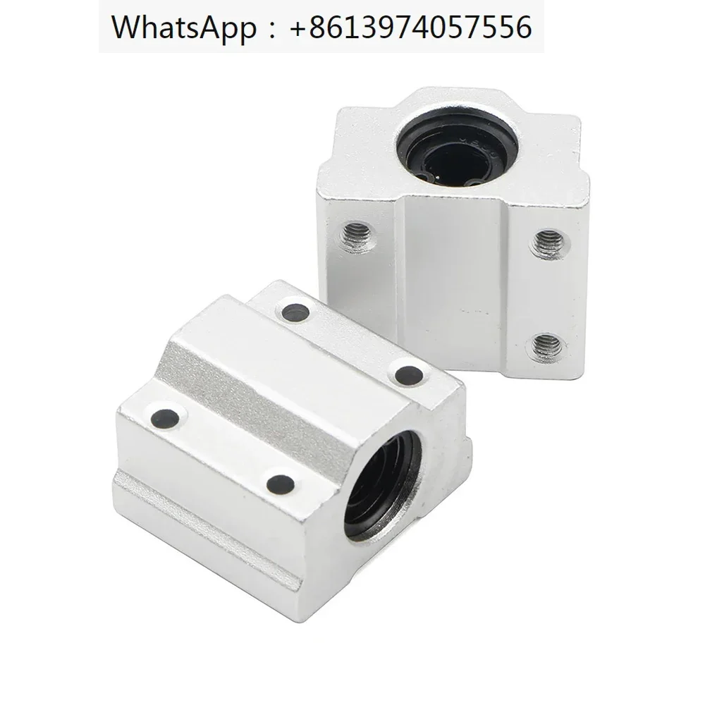 4 шт./лот Bantalan Bola Gerak Linier Blok Geser Втулка SC8UU SCS8UU SC10UU SCS12UU 16UU 20UU 25UU Poros 3D-принтер с ЧПУ