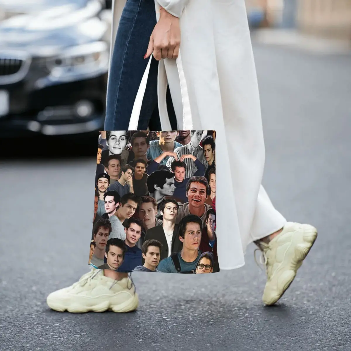 

Dylan O'brien Collage Women Totes canvas handbag canvas shopping bag