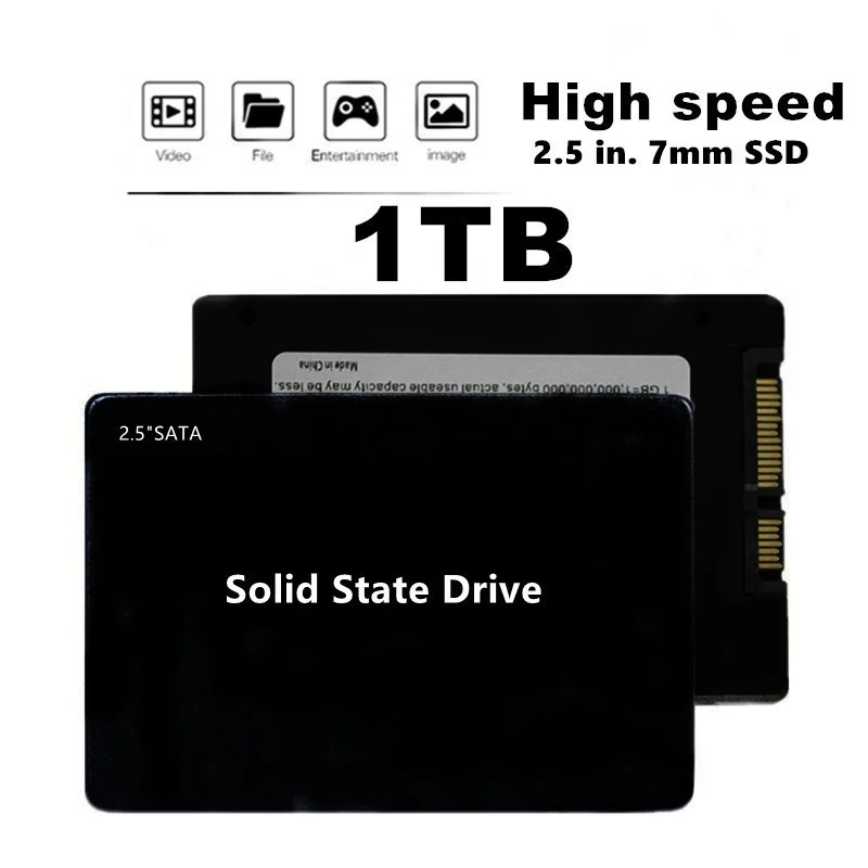 

Internal hard disk drives (SSD, SATA 3, TLC, 2.5-inch, 1 to 512 GB, 500 MB / s) for laptops and desktops