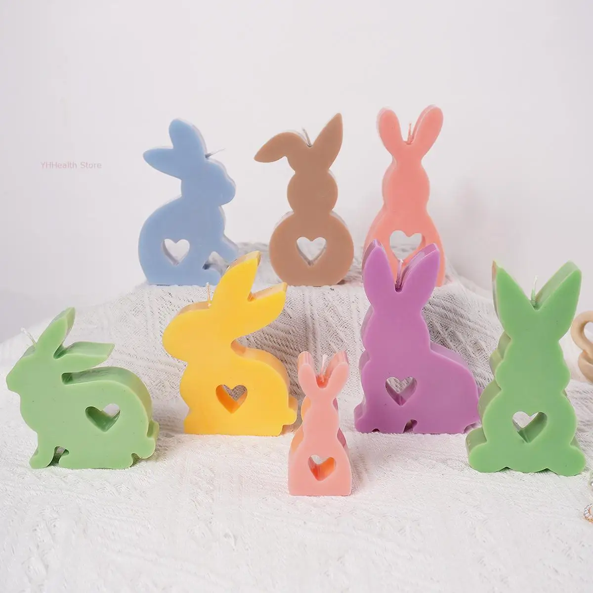 Фотообои 3D с изображением Милого Животного пасхальные креативные полые сердца