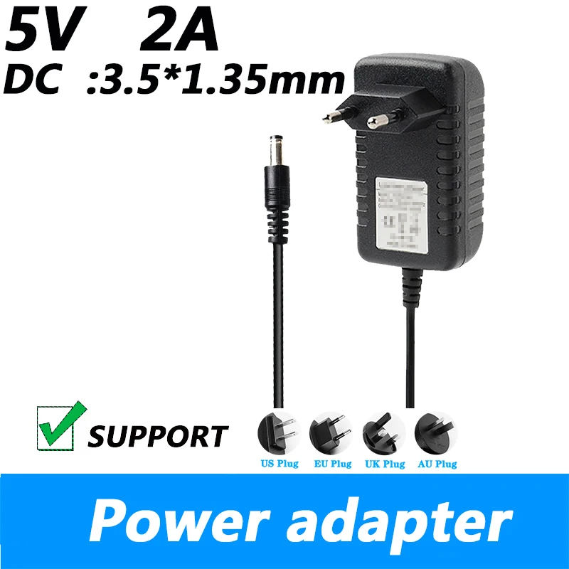 Настенное зарядное устройство 5 В, 2 А постоянного тока 3,5*1,35 адаптер для Panasonic HC-V750 P/C, видеокамеры, вилка европейского стандарта, вилка стандарта Великобритании
