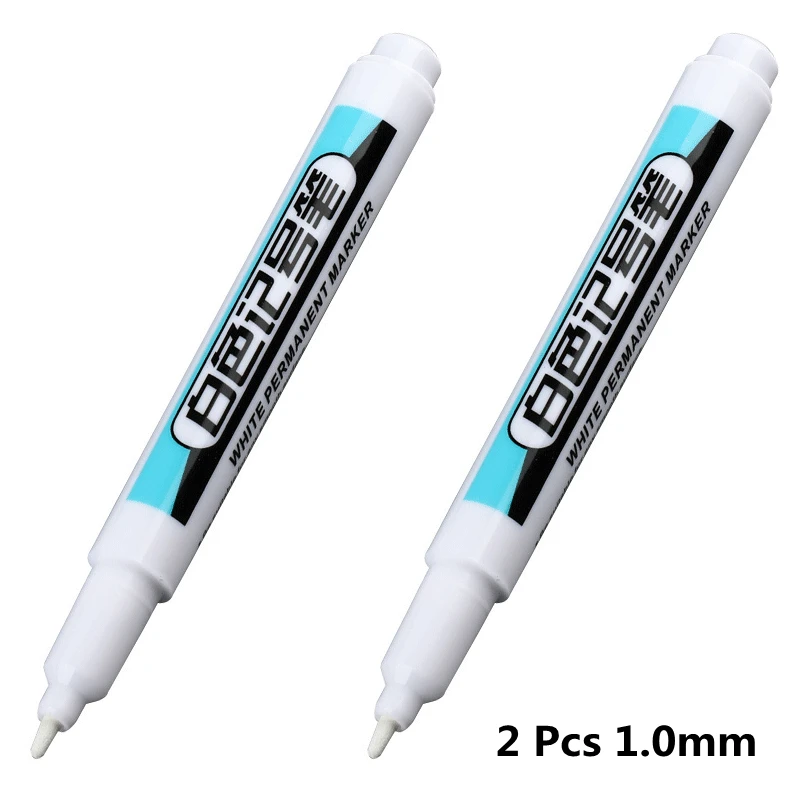 

1 // 2/3 шт./компл. для металлических маркеров с длинной головкой, масляные водонепроницаемые пластиковые маркеры большой емкости, белые маркеры, канцелярские принадлежности 0,7/1,0/2,5 мм