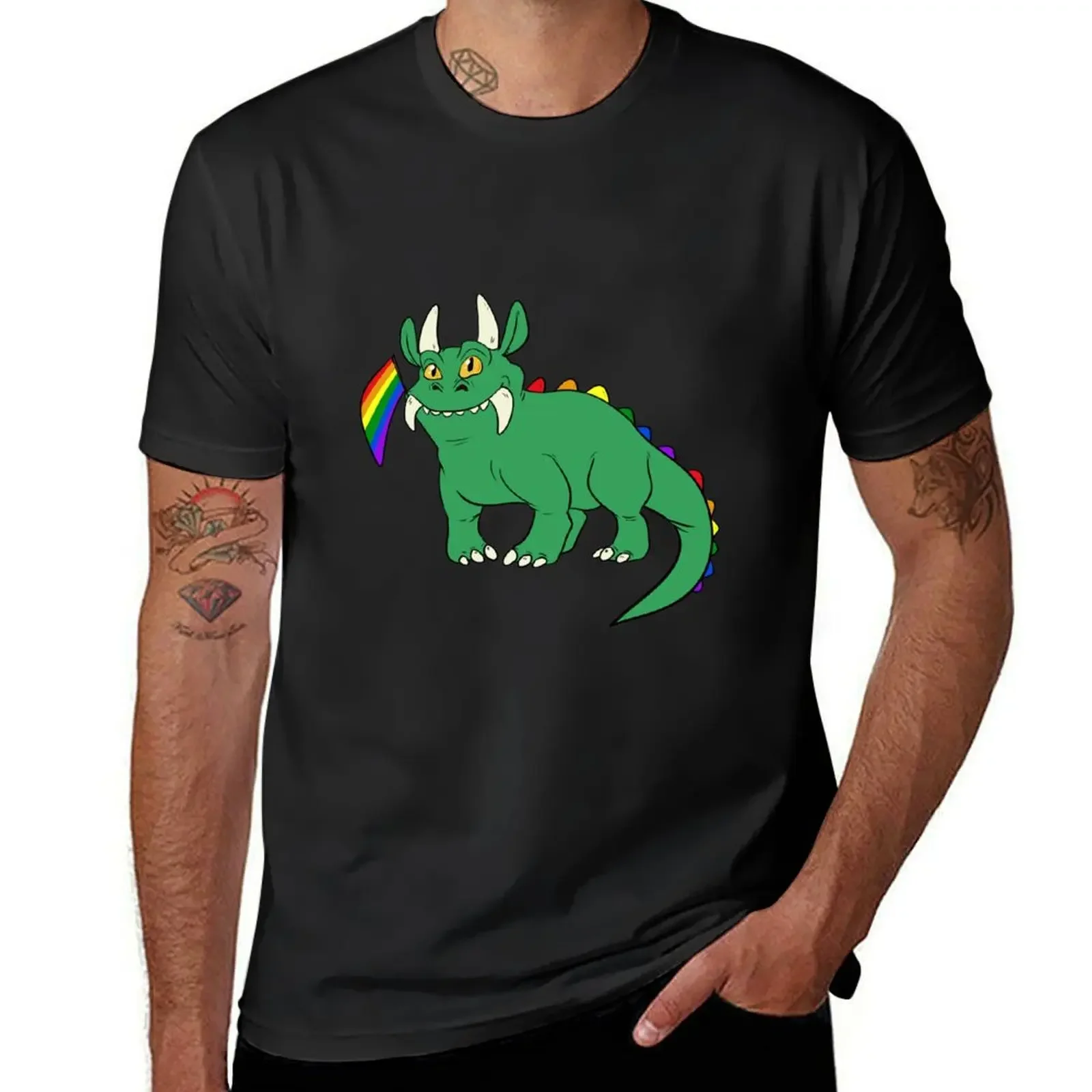 Мужская футболка с рисунком Rainbow hodag