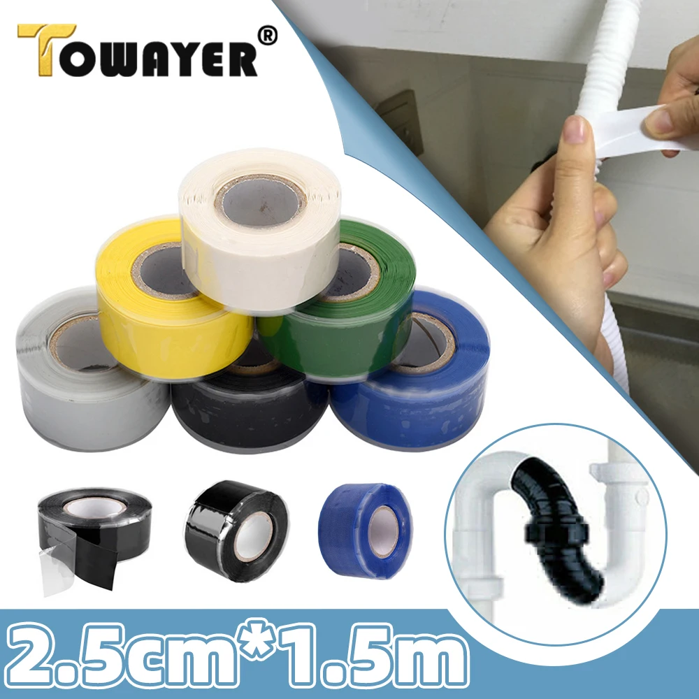 

150cm Super Strong Waterproof Tape Stop Leaks Pipe Seal Repair Tape Performance Self Fix Tape Self-adhesive Insulating Duct Tape