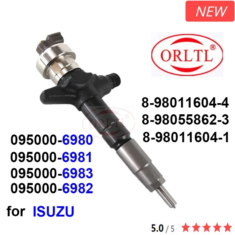 Оригинальная топливная форсунка 095000 -6980 6980 -6981 -6983 -6984 8- 98011604 -4 98055862 -3 -1 для ИСУЗУ