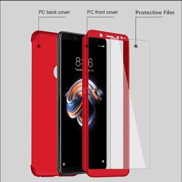 

360 Full Cover Phone Case For Xiaomi Note10 10T Pro 9Lite CC9Pro Play Protective Case For Mi POCO M3 With Tempered Glass Film