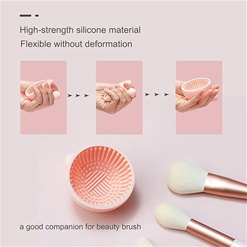Коврик для чистки кистей макияжа мягкий силиконовый скребок удаления сушильный