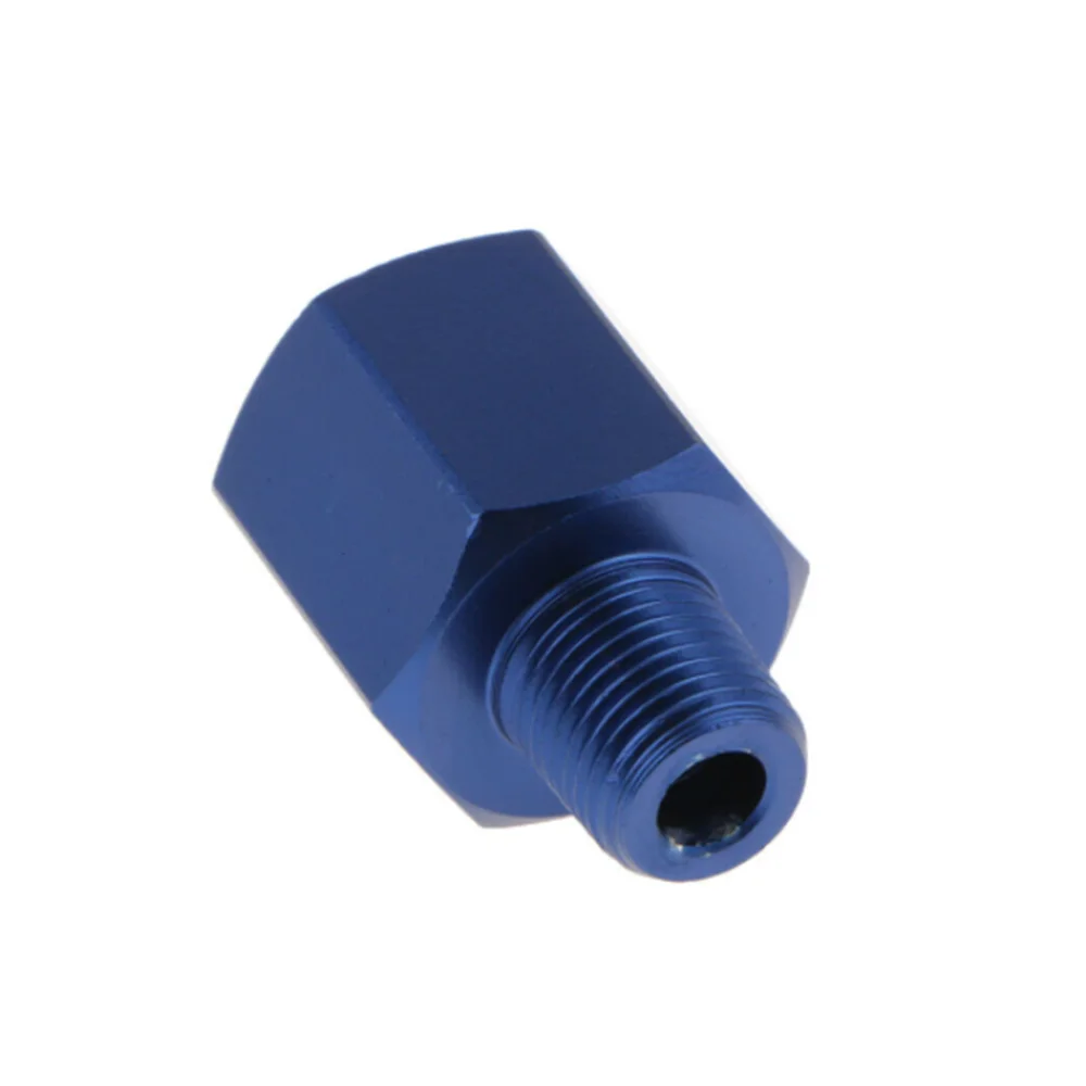 

JIAX 1/8 NPT Male к m12x1, 5 синий Алюминиевый женский манометр для топливного масла, датчик, Резьбовой Адаптер HJ
