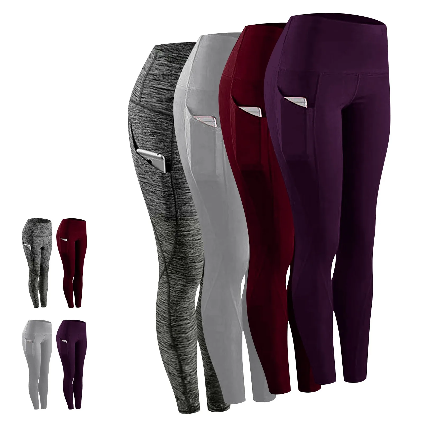 

Women Workout Out Pocket Leggings Fitness Sports Running Yoga Athletic Pants