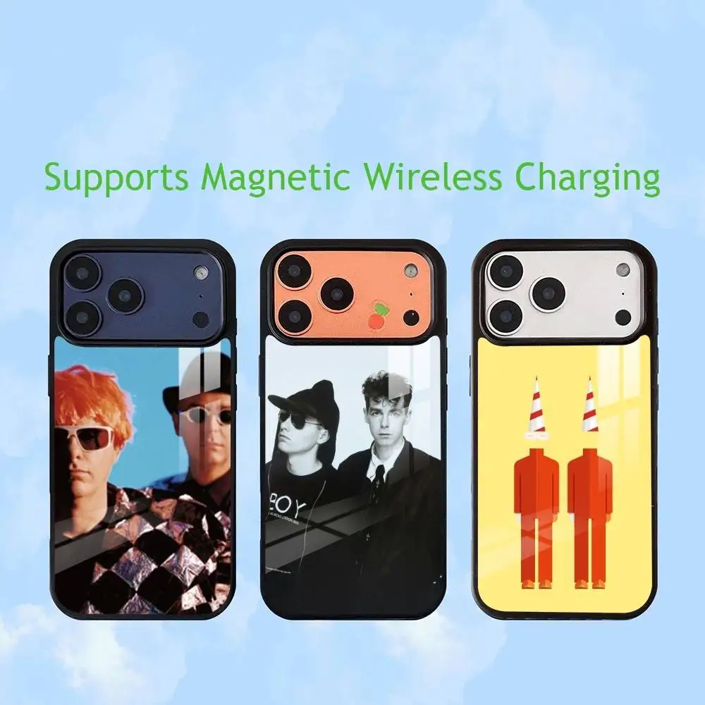 Фото Чехол для телефона Band P-Pet Shop Boys для iPhone 17, 16, 15, 14, 13, 12, 11 Plus, Pro с поддержкой магнитной беспроводной зарядки. №1