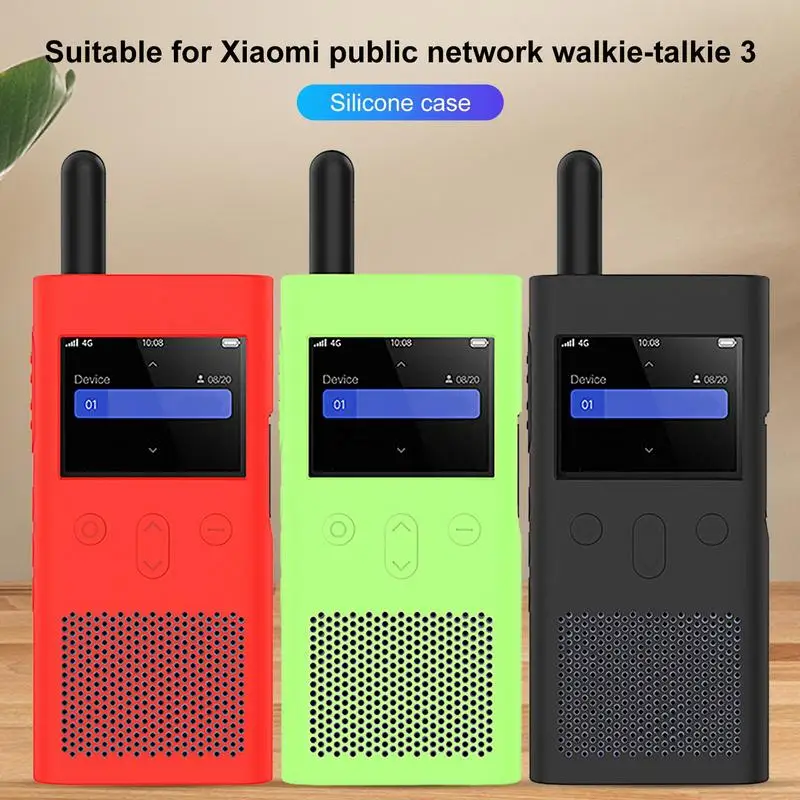 

Walkie Talkie Silicone Cover Compatible With Xi-aomi Walkie Talkie 3 Cover Shockproof Durable Material Walkie Talkie Sleeve