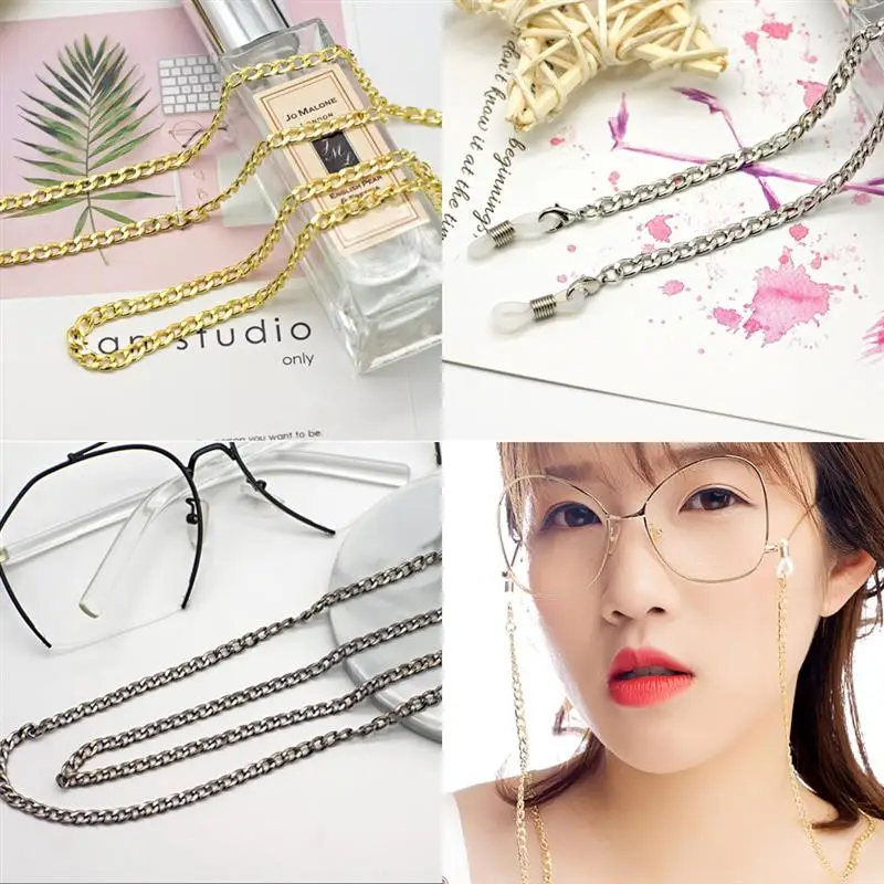 

Модное ожерелье для солнцезащитных очков, ремешок на веревке, уникальные декоративные принадлежности, прочный металлический фиксатор, лег...