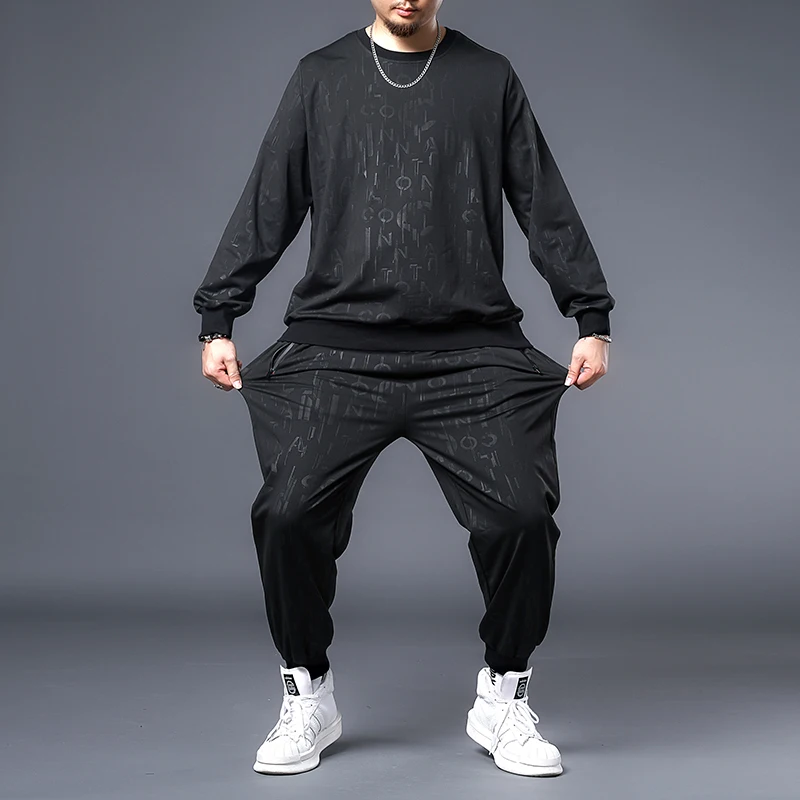 

Suit Men 2020 Casual Tracksuit Mens Man Set Pant Suits Solid Long Sleeved Male Clothing Hoodie+Pants