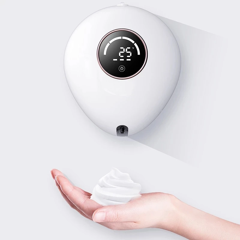 

NEW New Soap Dispenser Automatic Induction Foam Washing Phone Wall Mounted Digital Display Home Washing Phone