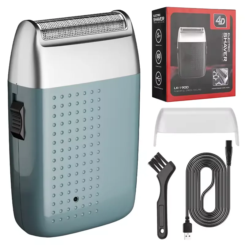 Портативная двойная головка с возвратно-поступательной фольгой для бороды