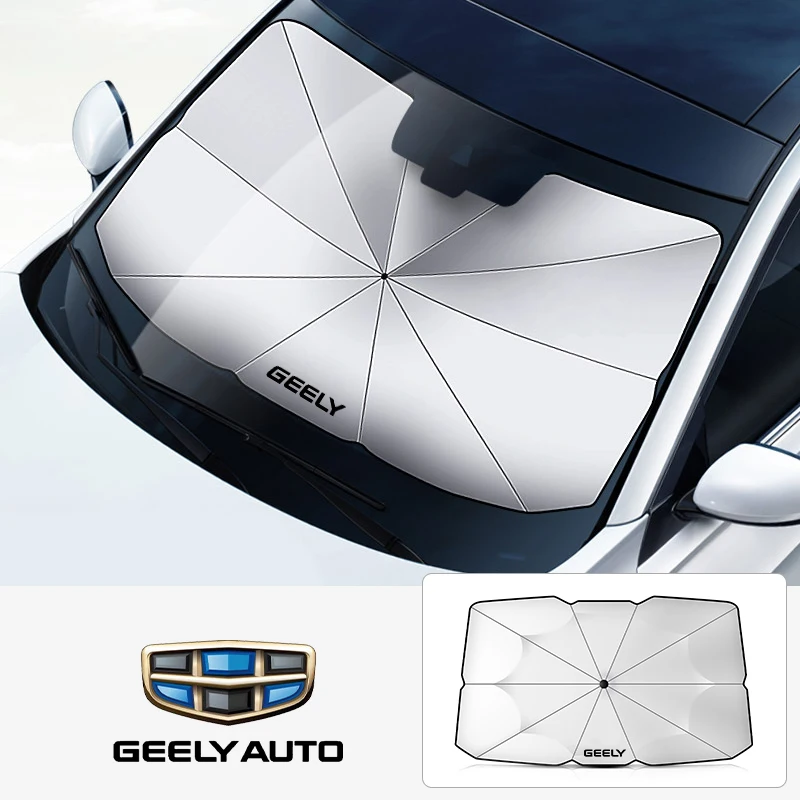 Складной автомобильный солнцезащитный зонт для GEELY GC6 GC9 EMGRAND EC7 EC8 CK ATLAS GT, спортивный Автомобильный солнцезащитный зонт на лобовое стекло