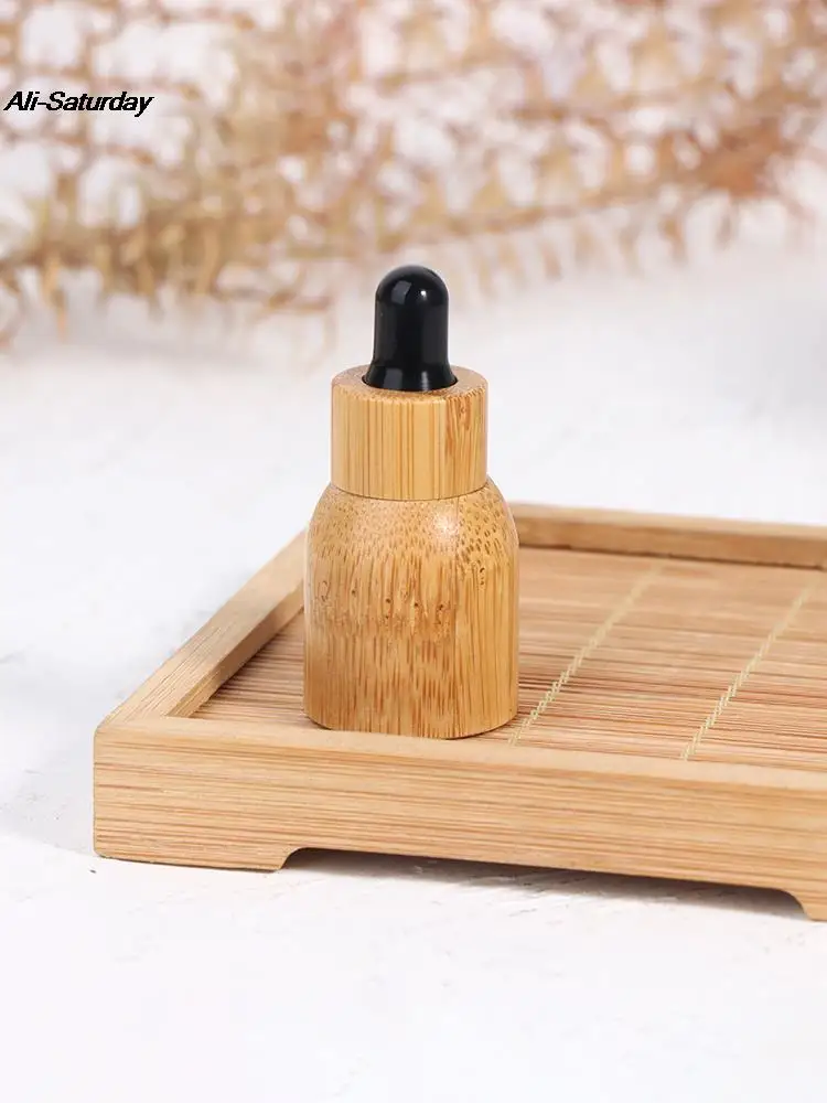 

2 мл бамбуковая деревянная бутылка с пипеткой для эфирного масла, косметический пипетка, упаковочный контейнер