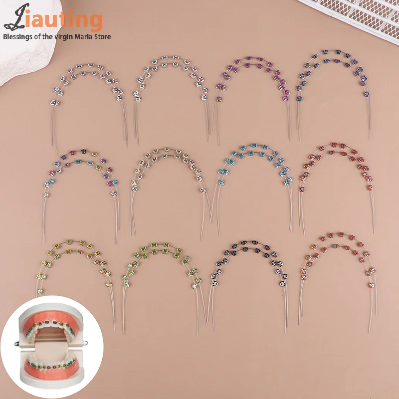 1 упаковка временное украшение для зубов с металлическими проводами