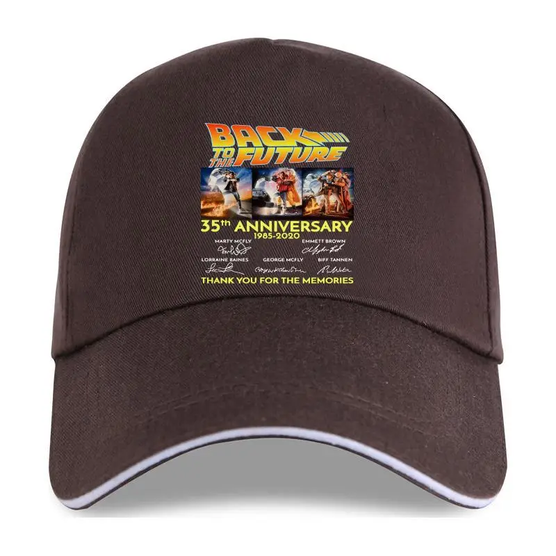 

new cap hat BIGGLORY Back Movie to The Future 35th Aniversary 1985-2021 cast Signed Thank You for The Memories Baseball Cap Uni