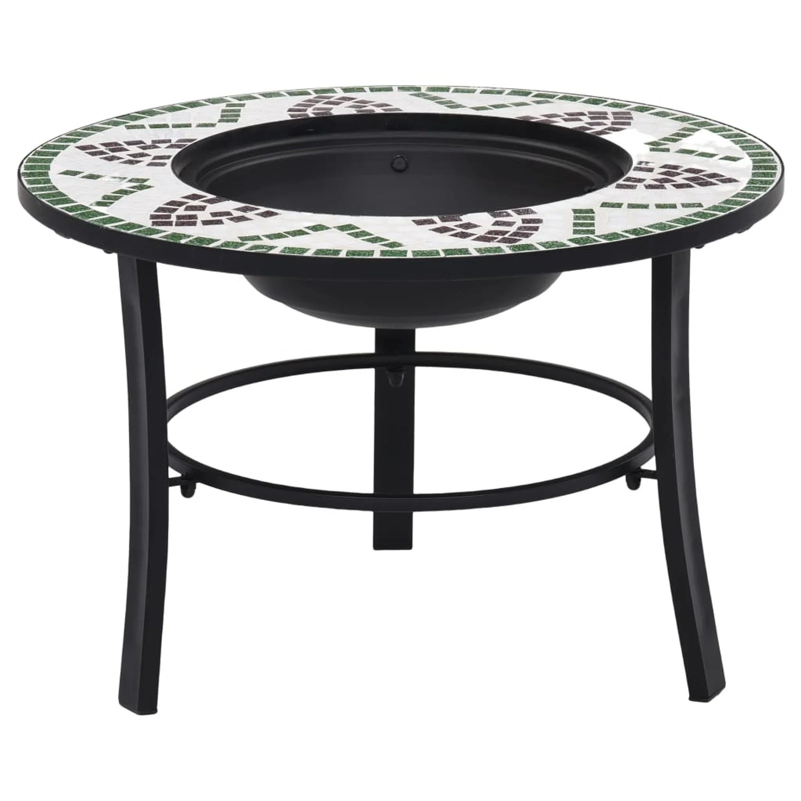 

Mosaic Fire Pit Green 26.8" Ceramic