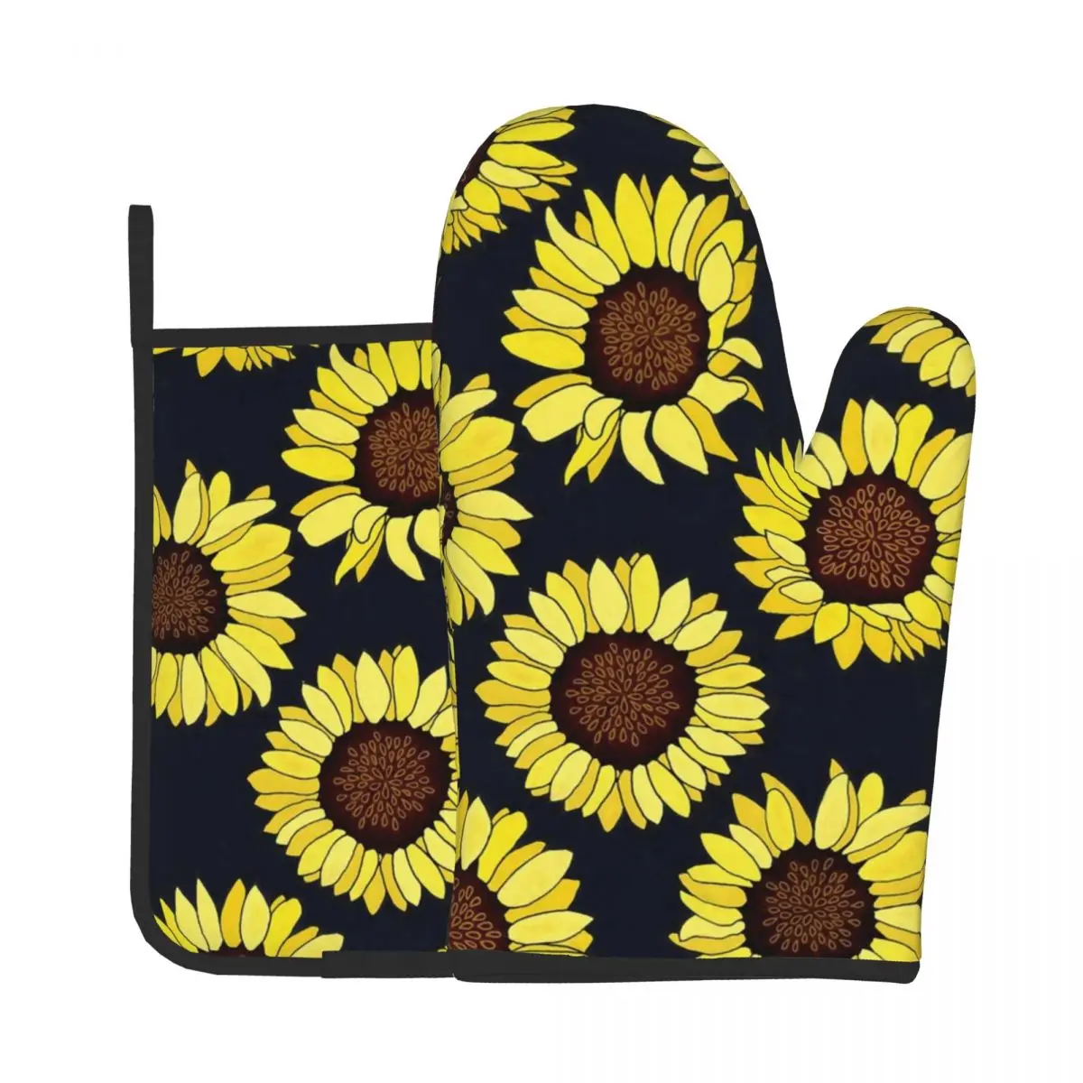 

Sunflowers Are New Roses Potholder Pad Kitchen Baking Oven Cooking Gloves Microwave Insulation Pad Oven Mitts Polyester Gloves