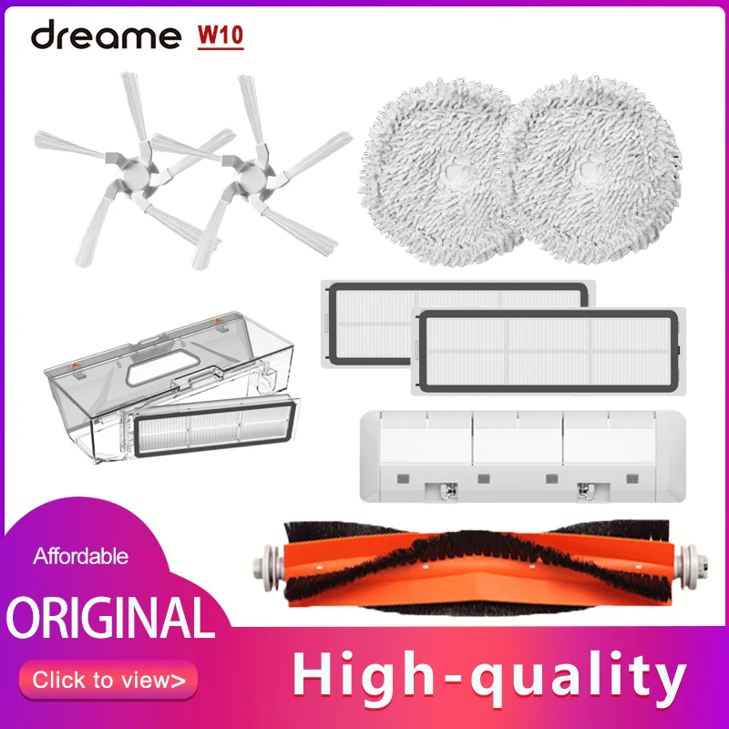 

Original Dreame W10 / W10 Pro Vacuum Cleaner Accessories Main / Side Brush HEPA Filter Mop Dust Box Replacement Spare Parts