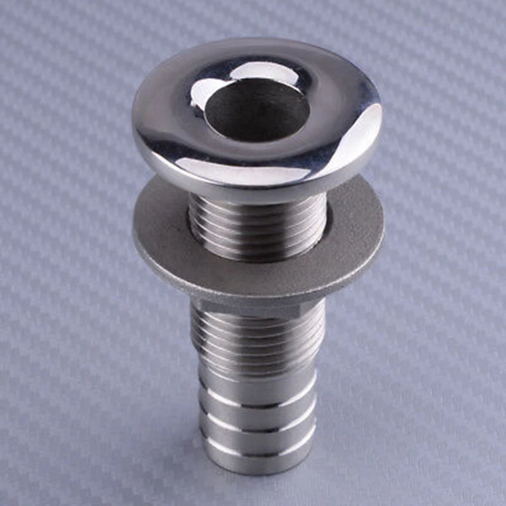 

Drain Pipe Drain Joint Fit For Boat Fitting Boat Thru Hull Marine Yacht Silver Stainless Steel Texture Flexible